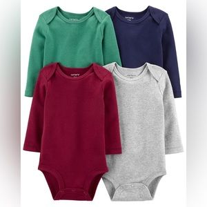 Carters Baby 4-Pack Long-Sleeve Original Bodysuits